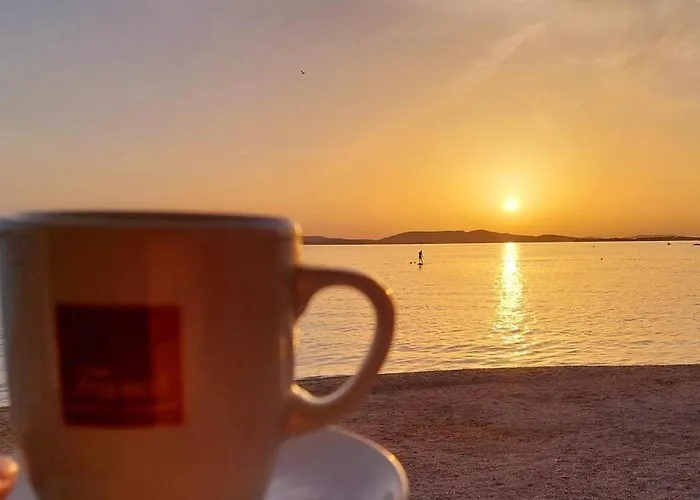 In Zaboric With Sea View, Balcony, Air Conditioning, Wifi 5177-2 Appartement