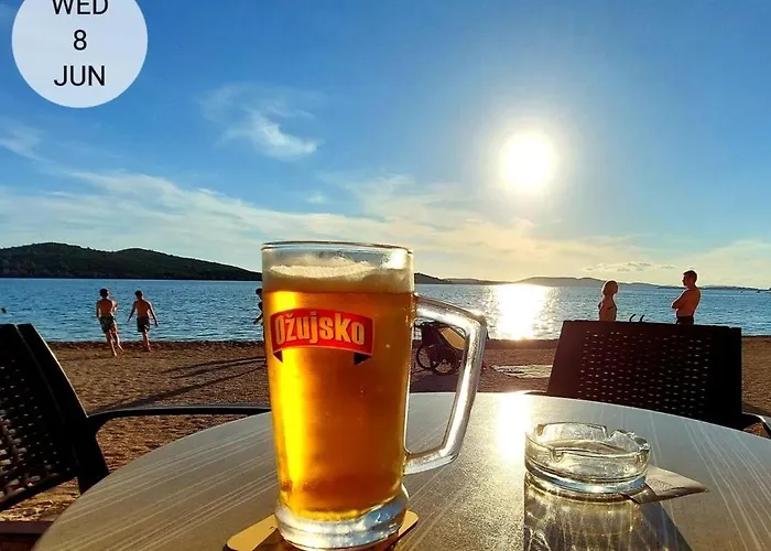 In Zaboric With Sea View, Balcony, Air Conditioning, Wifi 5177-2